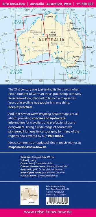 Produktbild: Reise Know-How Australien, West / Australia, West (1:1.800.000)