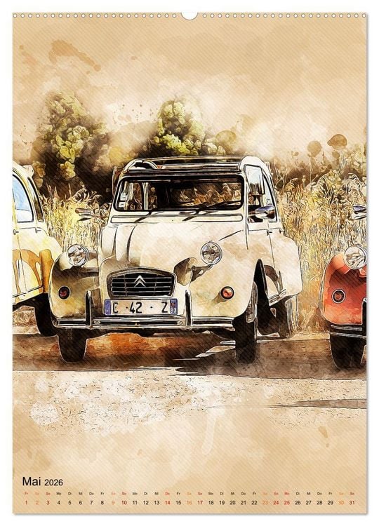 Produktbild: Die Ente - Automobil Legende (hochwertiger Premium Wandkalender 2026 DIN A2 hoch), Kunstdruck in Hochglanz