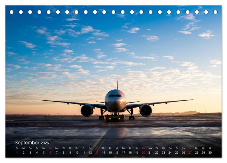 Produktbild: Boeing 777 Freighter (Tischkalender 2026 DIN A5 quer), CALVENDO Monatskalender