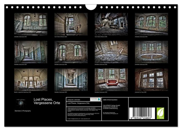 Produktbild: Lost Places, Vergessene Orte (Wandkalender 2026 DIN A4 quer), CALVENDO Monatskalender
