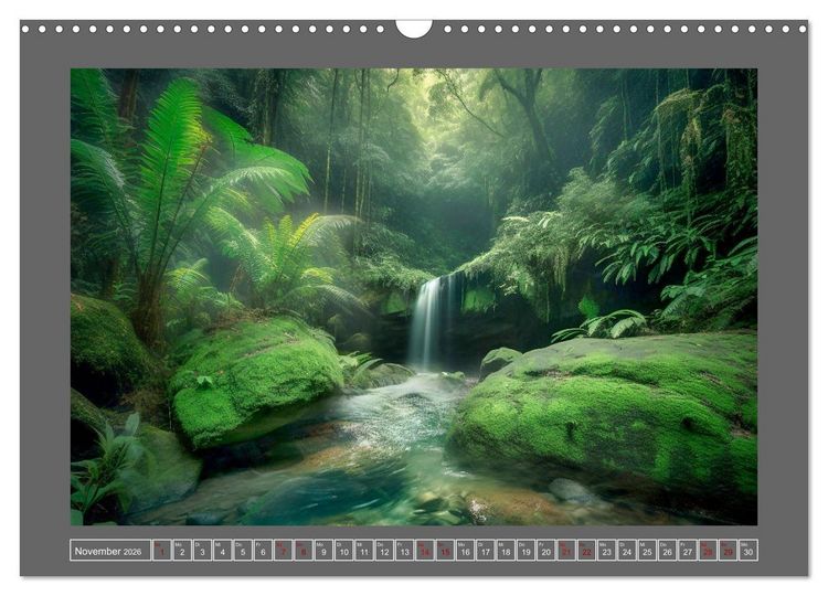 Produktbild: Tr&auml;umereien in Gr&uuml;n (Wandkalender 2026 DIN A3 quer), CALVENDO Monatskalender