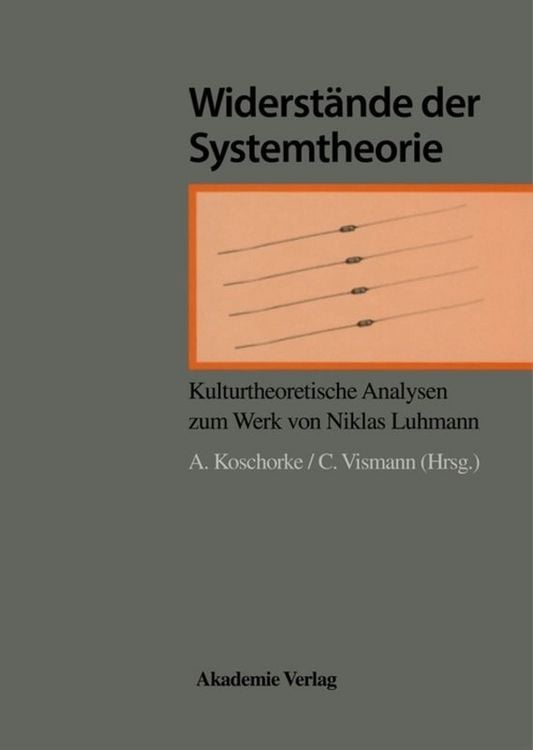 Produktbild: Widerst&auml;nde der Systemtheorie