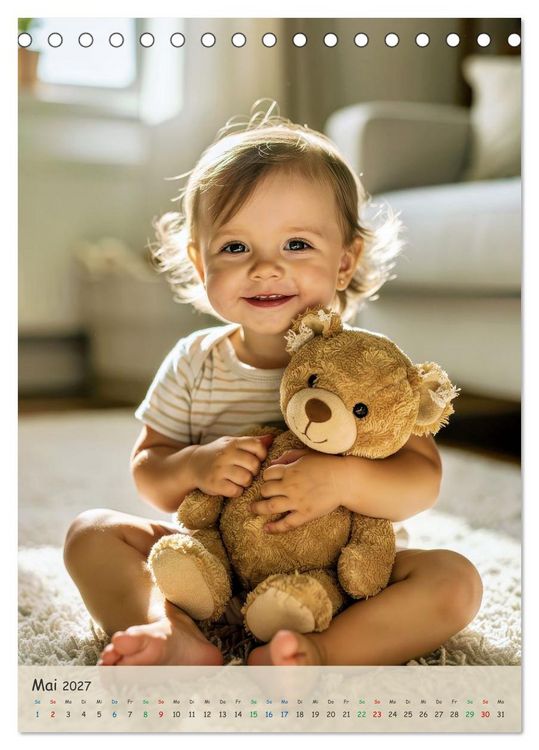 Produktbild: Mein liebster Teddy (Tischkalender 2027 DIN A5 hoch), CALVENDO Monatskalender
