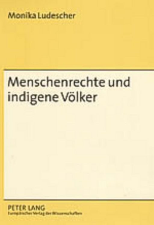 Produktbild: Menschenrechte und indigene V&ouml;lker