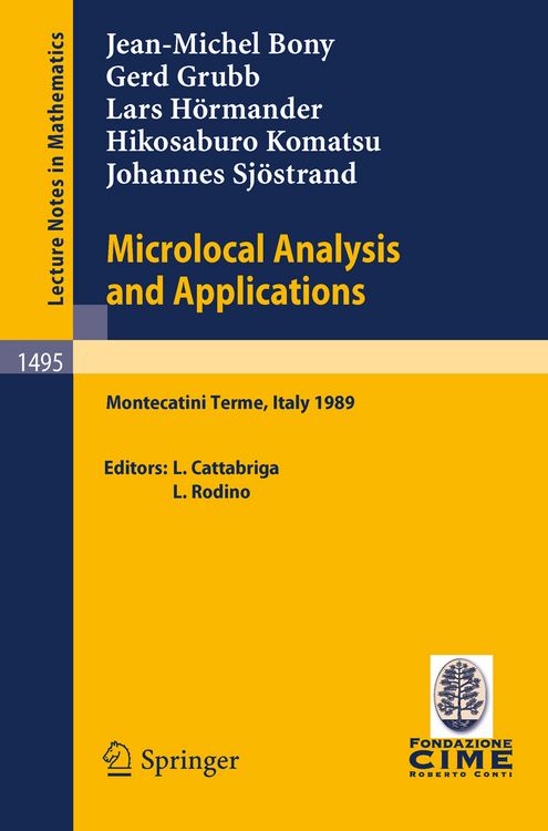 Produktbild: Microlocal Analysis and Applications