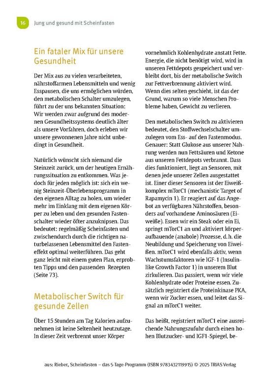 Produktbild: Scheinfasten - das 5-Tage-Programm