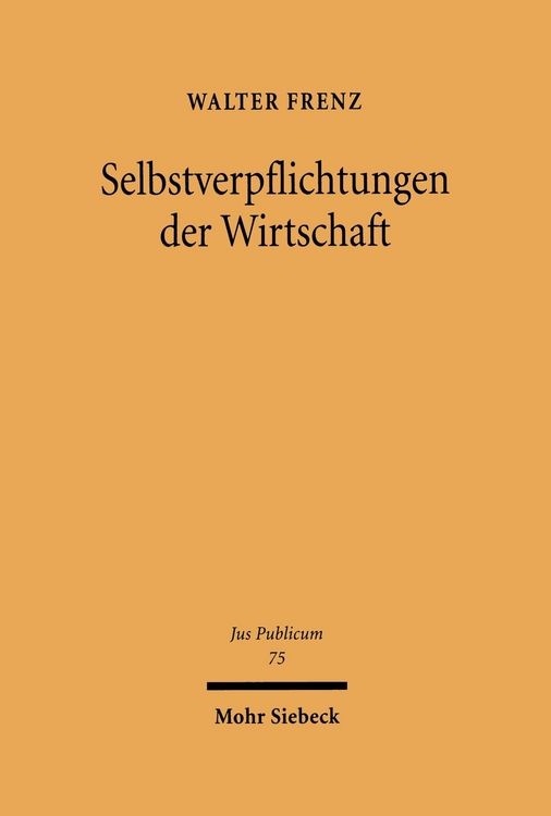 Produktbild: Selbstverpflichtungen der Wirtschaft