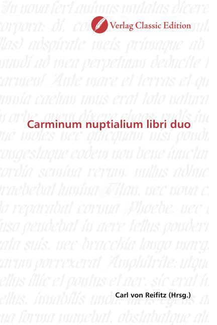 Produktbild: Carminum nuptialium libri duo