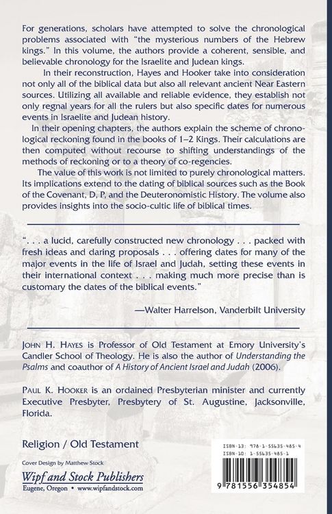 Produktbild: A New Chronology for the Kings of Israel and Judah and Its Implications for Biblical History and Literature