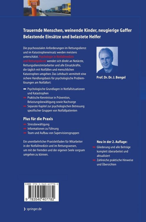 Produktbild: Psychologie in Notfallmedizin und Rettungsdienst