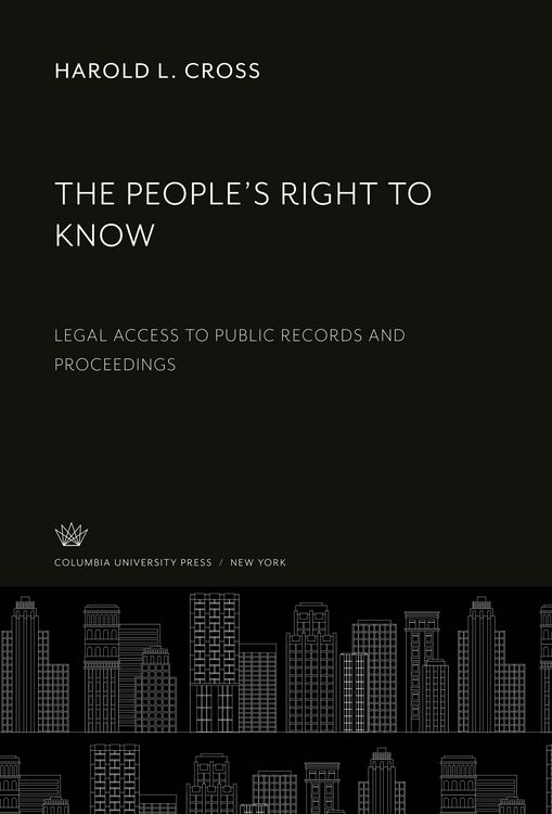 Produktbild: The People'S Right to Know