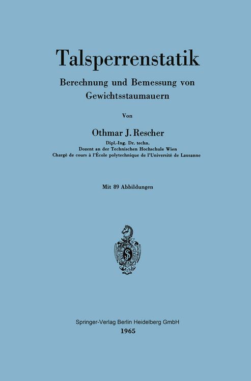 Produktbild: Talsperrenstatik