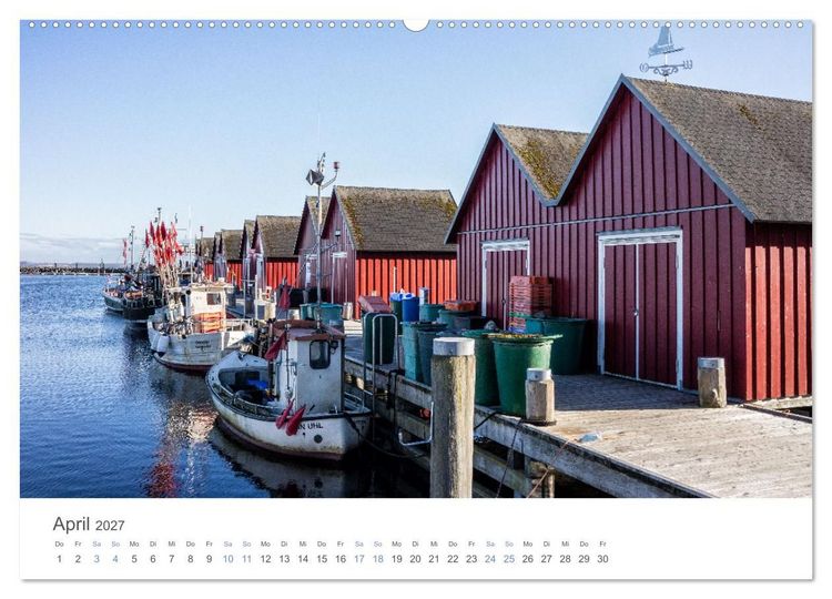 Produktbild: Fischereih&auml;fen an der Ostseek&uuml;ste (hochwertiger Premium Wandkalender 2027 DIN A2 quer), Kunstdruck in Hochglanz