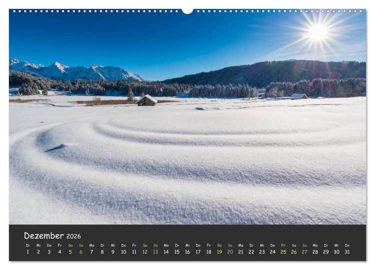 Produktbild: Ammersee bis Walchensee - Traumlandschaften im Voralpenland (Wandkalender 2026 DIN A2 quer), CALVENDO Monatskalender