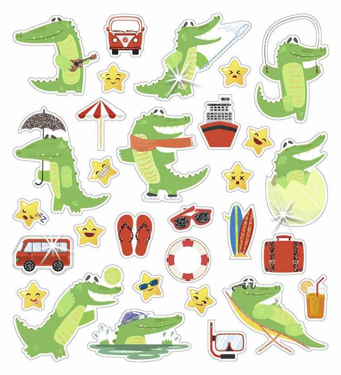 Produktbild: URSUS Dekorationsartikel Glitzer-Sticker Fun 04