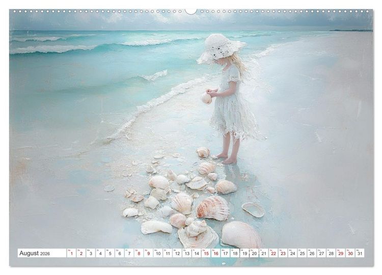 Produktbild: Sandgefl&uuml;ster und Muschelzauber (Wandkalender 2026 DIN A2 quer), CALVENDO Monatskalender