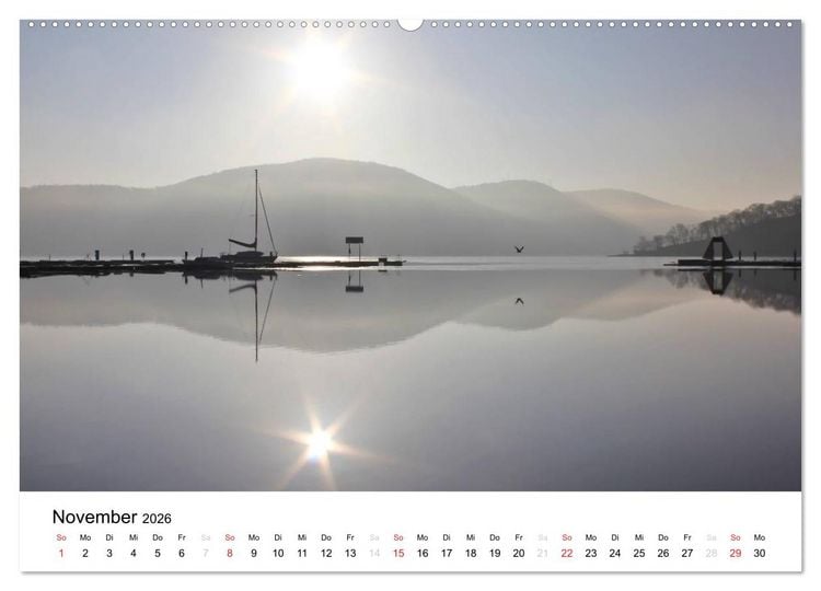 Produktbild: Morgenstimmungen 2026 (hochwertiger Premium Wandkalender 2026 DIN A2 quer), Kunstdruck in Hochglanz