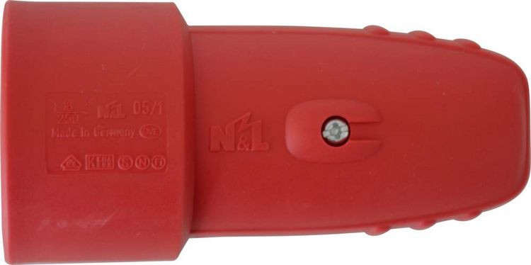 Produktbild: N & L 17132 Schutzkontaktkupplung Gummi 230V Rot IP20