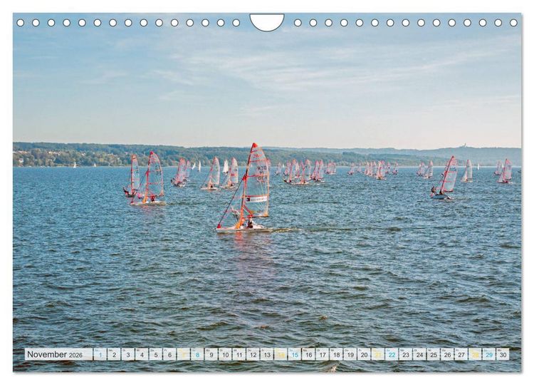Produktbild: Vom Schiff aus gesehen - Mit dem Dampfer auf dem Ammersee (Wandkalender 2026 DIN A4 quer), CALVENDO Monatskalender