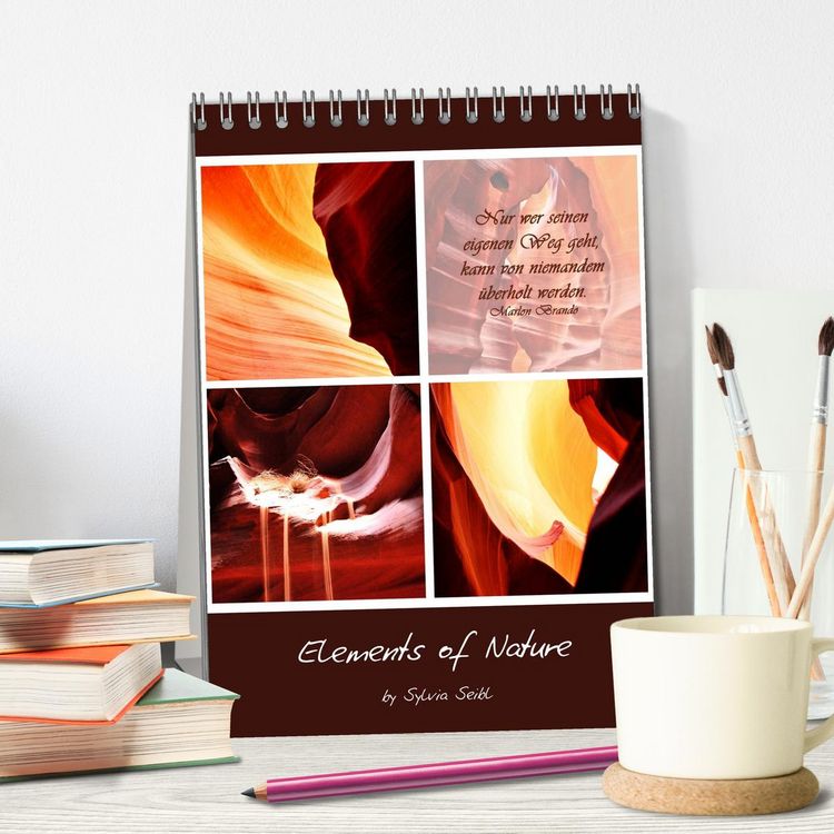 Produktbild: Elements of Nature (Tischkalender 2026 DIN A5 hoch), CALVENDO Monatskalender