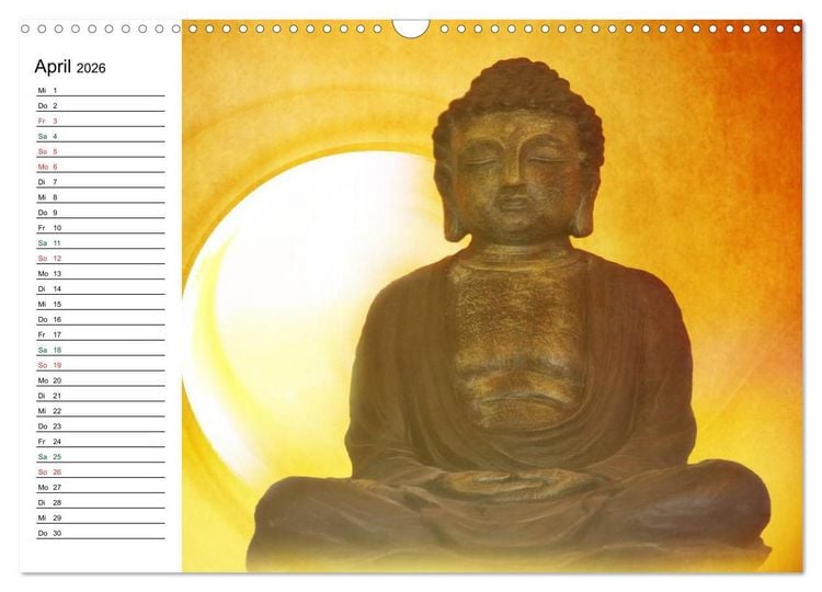 Produktbild: Buddha (Wandkalender 2026 DIN A3 quer), CALVENDO Monatskalender