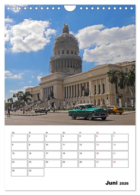 Produktbild: KARIBIK Oldtimer auf Kuba (Wandkalender 2026 DIN A4 hoch), CALVENDO Monatskalender