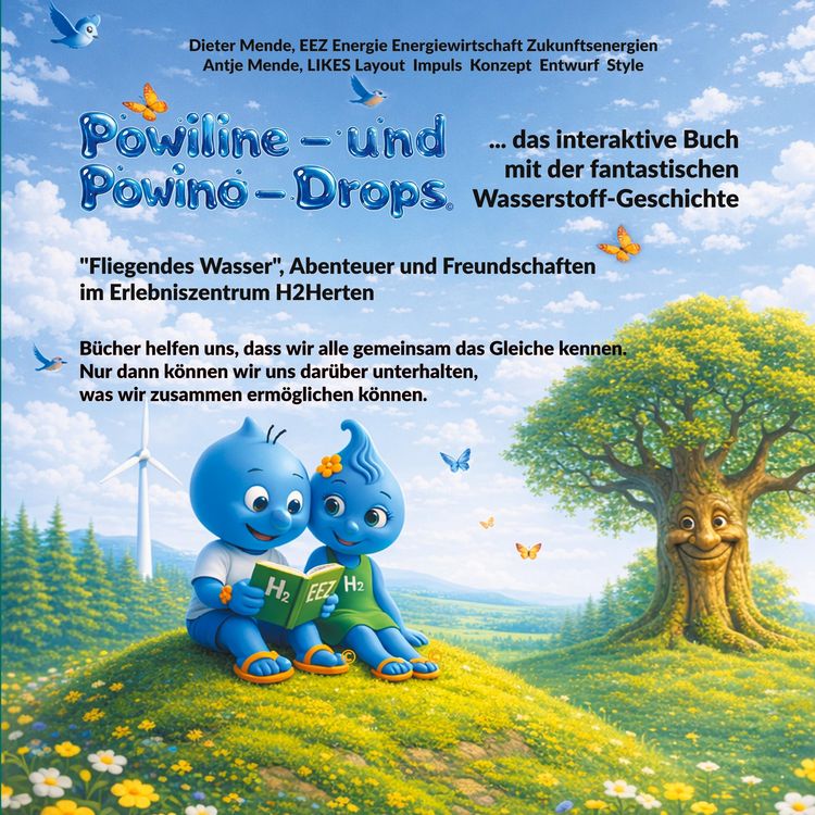 Produktbild: Powiline- und Powino-Drops: das interaktive Buch mit der fantastischen Wasserstoff-Geschichte