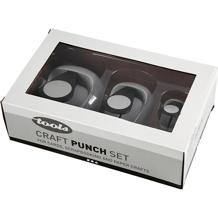 Produktbild: Creativ Company - Stanzer-Set, Kreis, Gr&ouml;&szlig;e 25+49+75 mm, 3er Set