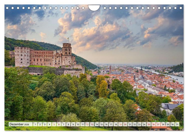 Produktbild: Heidelberg Impressionen (Wandkalender 2026 DIN A4 quer), CALVENDO Monatskalender