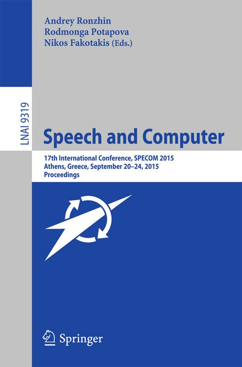 Produktbild: Speech and Computer