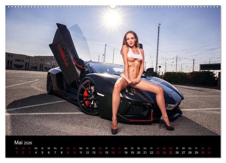 Produktbild: Cars and Girls (hochwertiger Premium Wandkalender 2026 DIN A2 quer), Kunstdruck in Hochglanz
