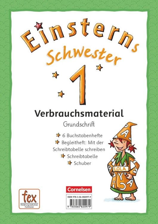 Produktbild: Einsterns Schwester - Erstlesen 1. Schuljahr Grundschrift: 6 Buchstabenhefte und Begleitheft im Schuber