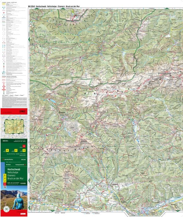 Produktbild: freytag & berndt Wanderkarte WK 0041 Hochschwab, Veitschalpe - Eisenerz - Bruck an der Mur 1:50.000