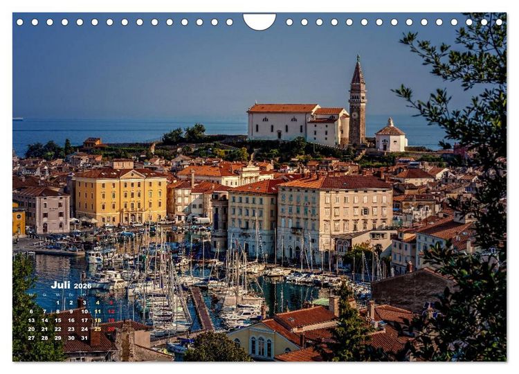 Produktbild: M&auml;rchen Stadt Piran (Wandkalender 2026 DIN A4 quer), CALVENDO Monatskalender