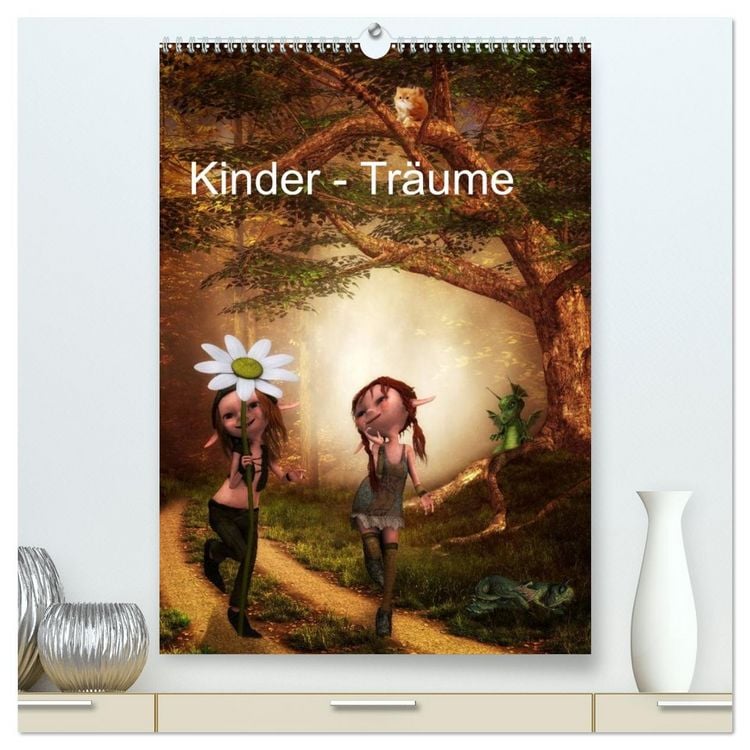 Produktbild: Kinder - Tr&auml;ume (hochwertiger Premium Wandkalender 2026 DIN A2 hoch), Kunstdruck in Hochglanz