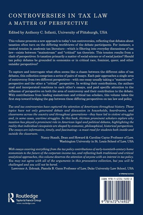 Produktbild: Controversies in Tax Law
