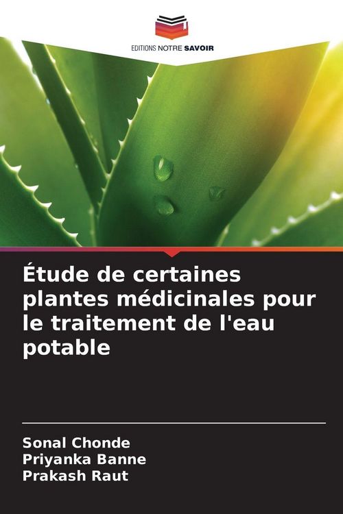 Produktbild: &Eacute;tude de certaines plantes m&eacute;dicinales pour le traitement de l'eau potable
