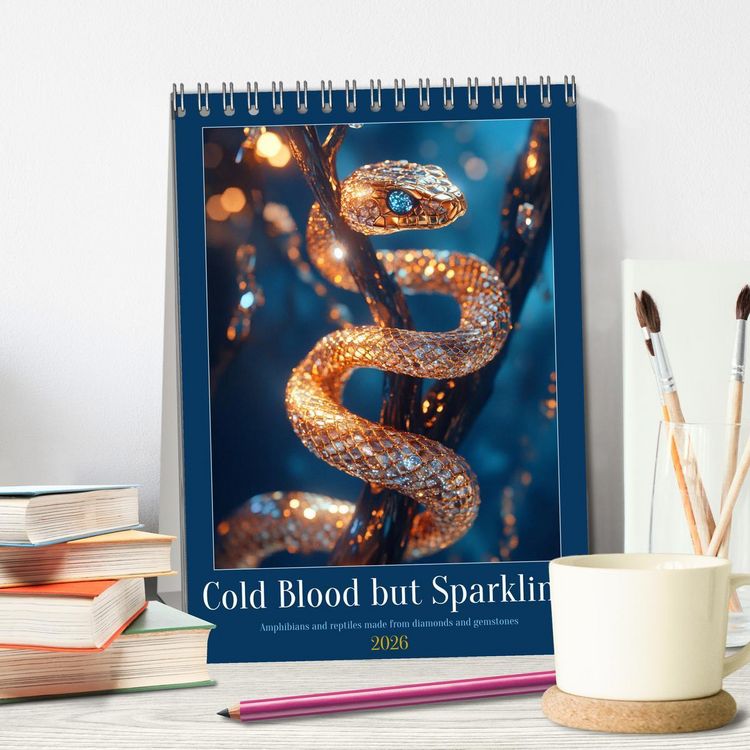 Produktbild: Cold Blood but Sparkeling (Desk Calendar 2026 DIN A5 portrait), CALVENDO 12 Month DeskCalendar