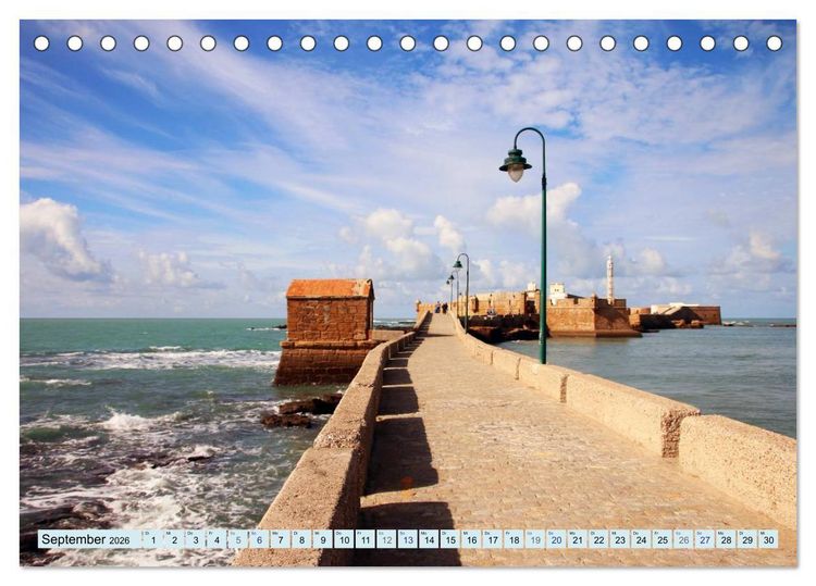 Produktbild: C&aacute;diz - Europas &auml;lteste Stadt (Tischkalender 2026 DIN A5 quer), CALVENDO Monatskalender