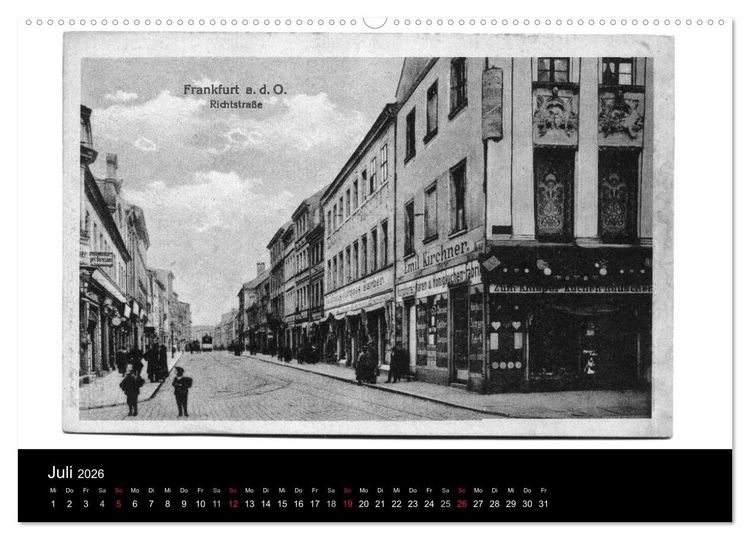 Produktbild: FFO-Geschichten. Historische Ansichtskarten aus Frankfurt (Oder) (hochwertiger Premium Wandkalender 2026 DIN A2 quer), Kunstdruck in Hochglanz
