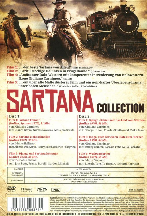 Produktbild: Sartana Collection [2 DVDs]