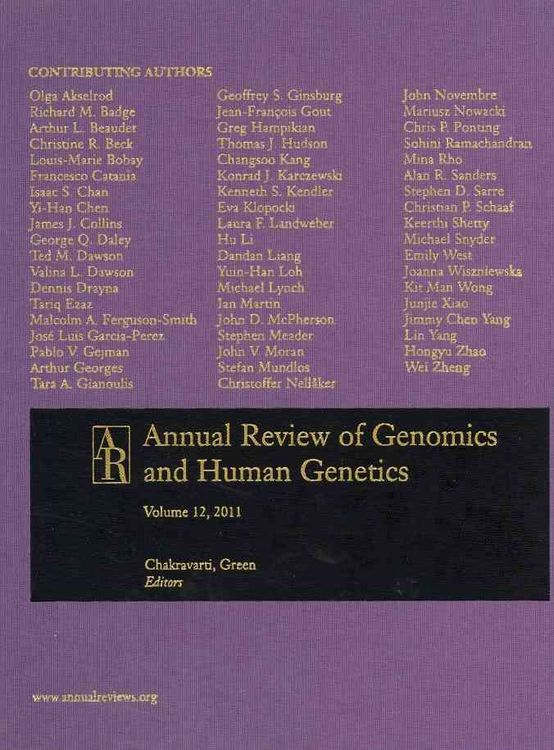 Produktbild: Annual Review of Genomics and Human Genetics, Vol 12 (W/ Online Access)