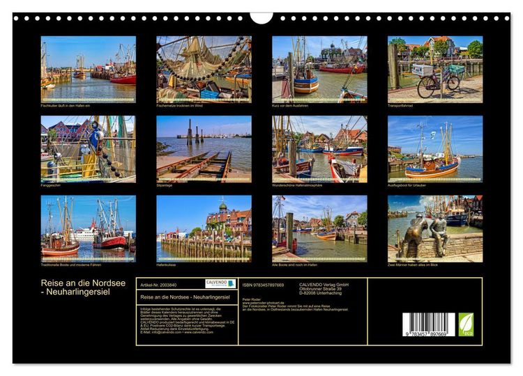 Produktbild: Reise an die Nordsee - Neuharlingersiel (Wandkalender 2026 DIN A3 quer), CALVENDO Monatskalender