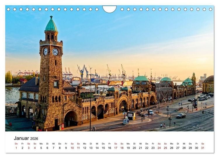 Produktbild: Hamburger Ansichten (Wandkalender 2026 DIN A4 quer), CALVENDO Monatskalender