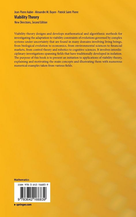 Produktbild: Viability Theory
