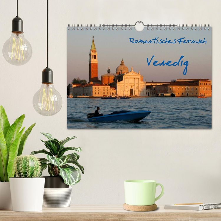 Produktbild: Romantisches Fernweh - Venedig (Wandkalender 2026 DIN A4 quer), CALVENDO Monatskalender