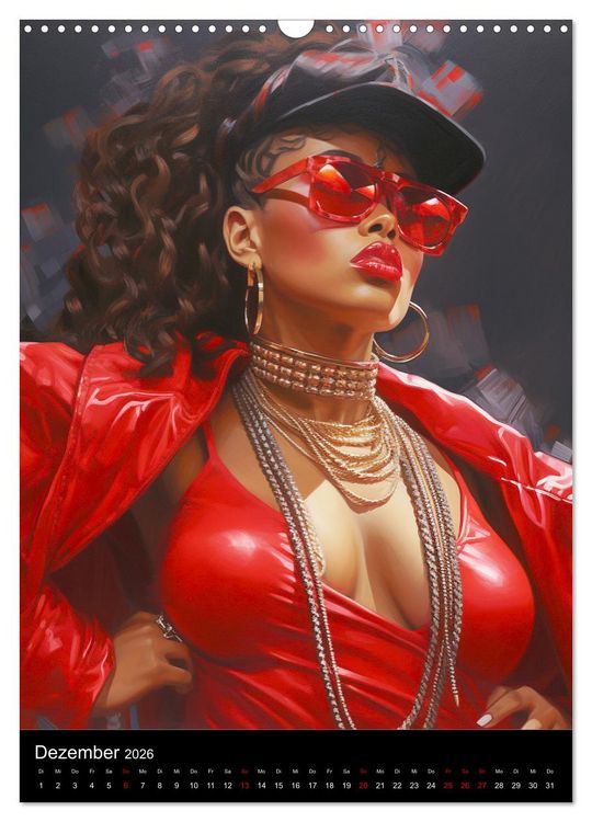Produktbild: Rap Queens. Badass Attitude im Streetwear-Charme (Wandkalender 2026 DIN A3 hoch), CALVENDO Monatskalender