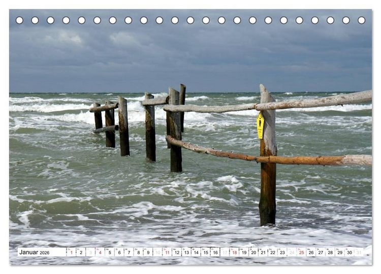 Produktbild: Naturschauspiel Dar&szlig;er Weststrand (Tischkalender 2026 DIN A5 quer), CALVENDO Monatskalender