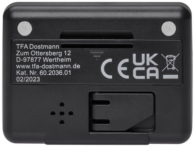 Produktbild: TFA Dostmann 60.2036.01 Quarz Wecker Schwarz Alarmzeiten 1 1 Timerzeit