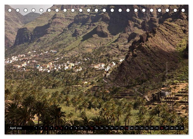Produktbild: La Gomera - Valle Gran Rey (Tischkalender 2026 DIN A5 quer), CALVENDO Monatskalender